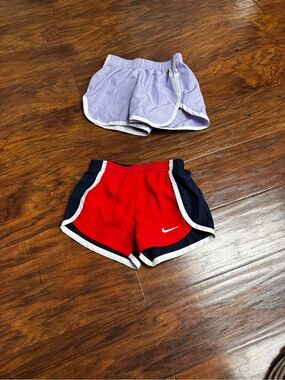 bcg Lilac and Red Girls' Athletic Shorts Pack